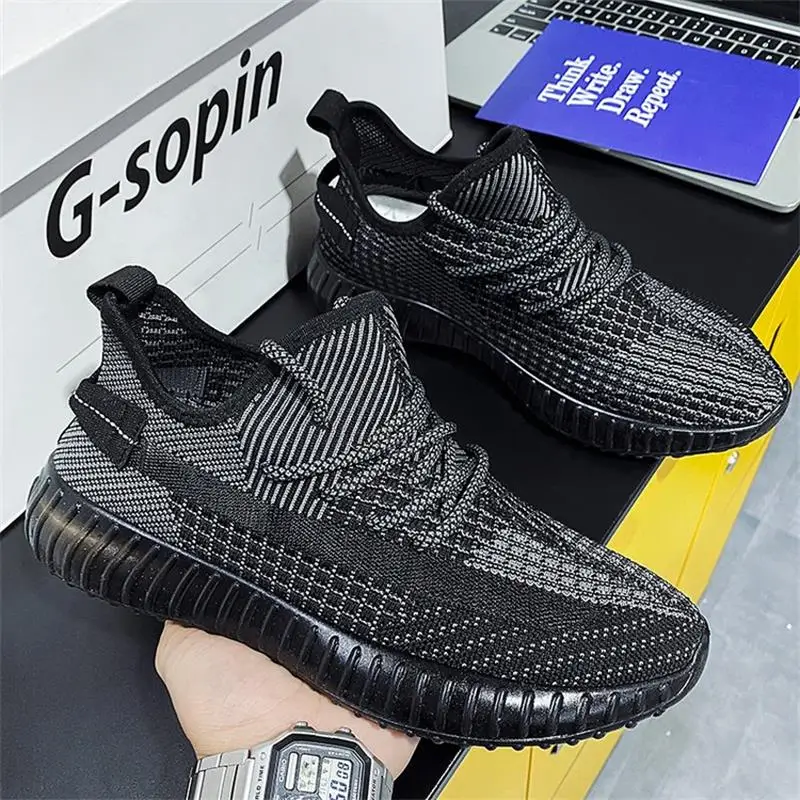 

Men's Shoes Fashion Casual Trend Solid Color Knitted Mesh Lace-up Soft Tendon Sole Comfortable Four Season Sports Shoes 3KC170
