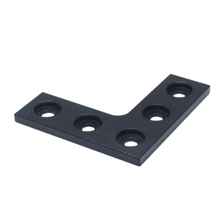 Черная/Серебристая анодированная 5 отверстий L Соединительная пластина для v