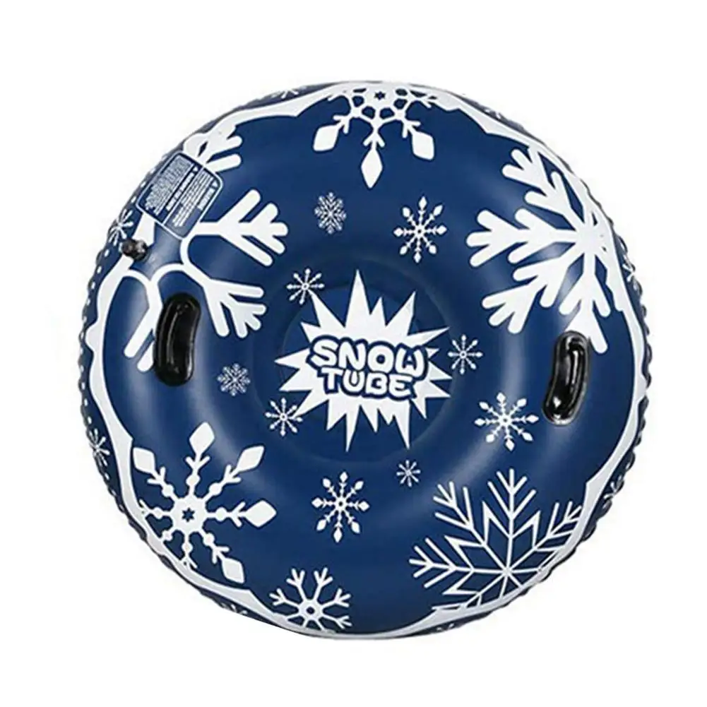 

Winter Snow Tube Huge Ski Lap Heavy-Duty Iatable Sledding Tube With 2 Handles Cold Resistance Round Ski Ring Snow Tube