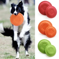 pet flying discs resistant chew dog game toy outdoor doggy interactive training toy eva material puppy float water flying saucer