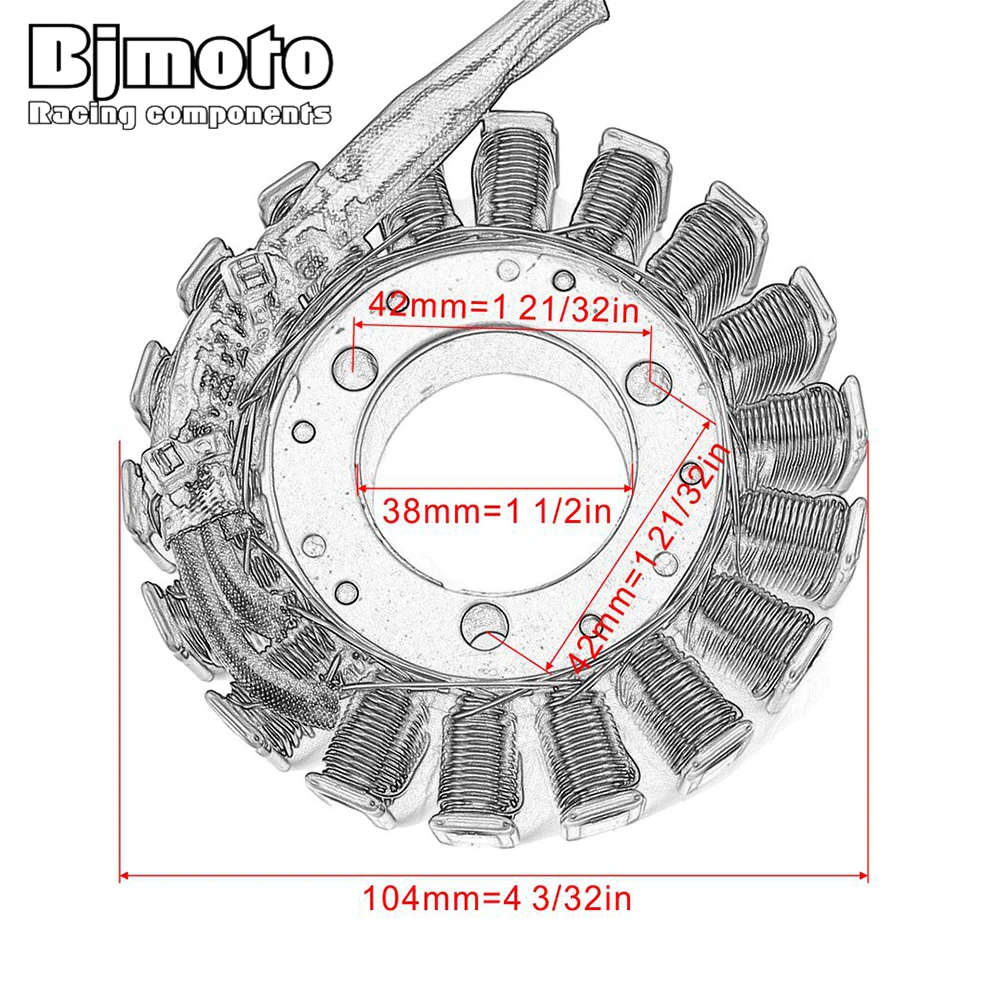 Катушка статора мотоциклетного генератора BJMOTO для Suzuki GSXR600 GSXR750 GSXR1000 GSXR Φ 750 1000 2000