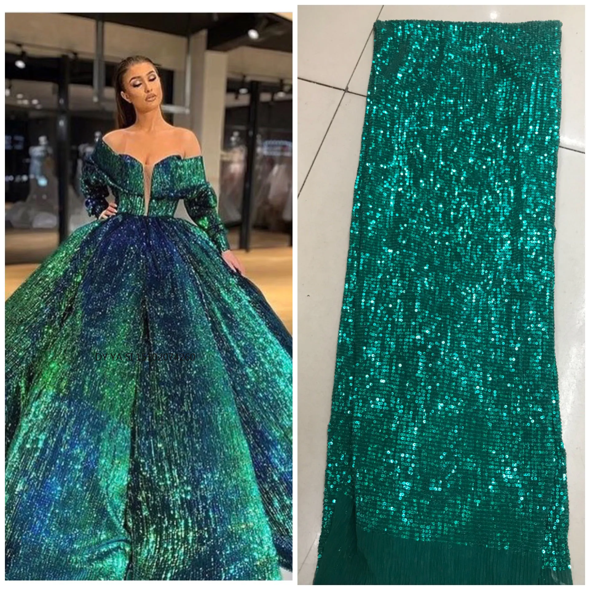 

sequin lace fabric print fabric pleated chiffon 2019 women nigerian lace fabrics 3 yards DYSZP26