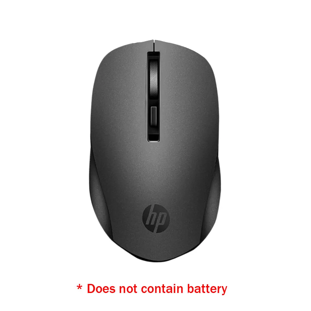 Hp Бесшумная беспроводная мышь 1600 точек/дюйм эргономичная 2,4G Mause USB оптическая портативная мини беспроводная мышь для ПК компьютера ноутбука мыши - Цвет: Черный