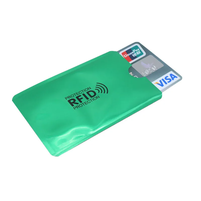 8 шт. смешанный Анти RFID кошелек Блокировка ридер Блокировка банк держатель карты Id Чехол для банковских карт защита металлический кредитный NFC Держатель алюминий