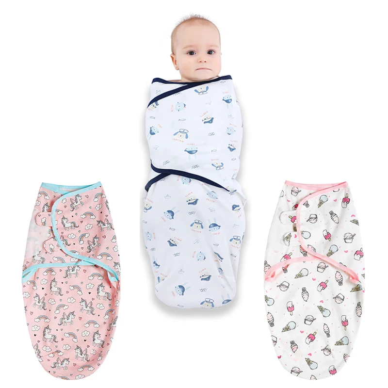 

Knit Printing Baby Swaddling Sleeping Bag Newborns Envelope Blanket Comfortable Soft Infant Sleepwear Cocoon Mattress Bedding