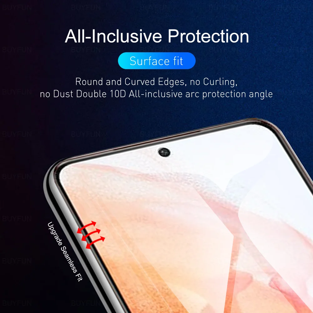 6in1 hydrogel soft film full coverage protection for samsung galaxy s21 fe plus ultra 5g screen protector safety protective film free global shipping
