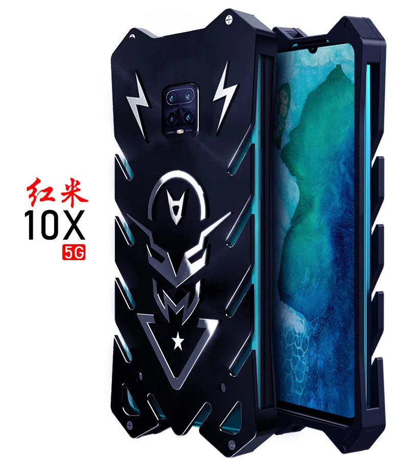 redmi note 9 luxury new thor heavy duty armor metal aluminum phone case for xiaomi redmi 10x 4g redmi 10x pro 5g case free global shipping