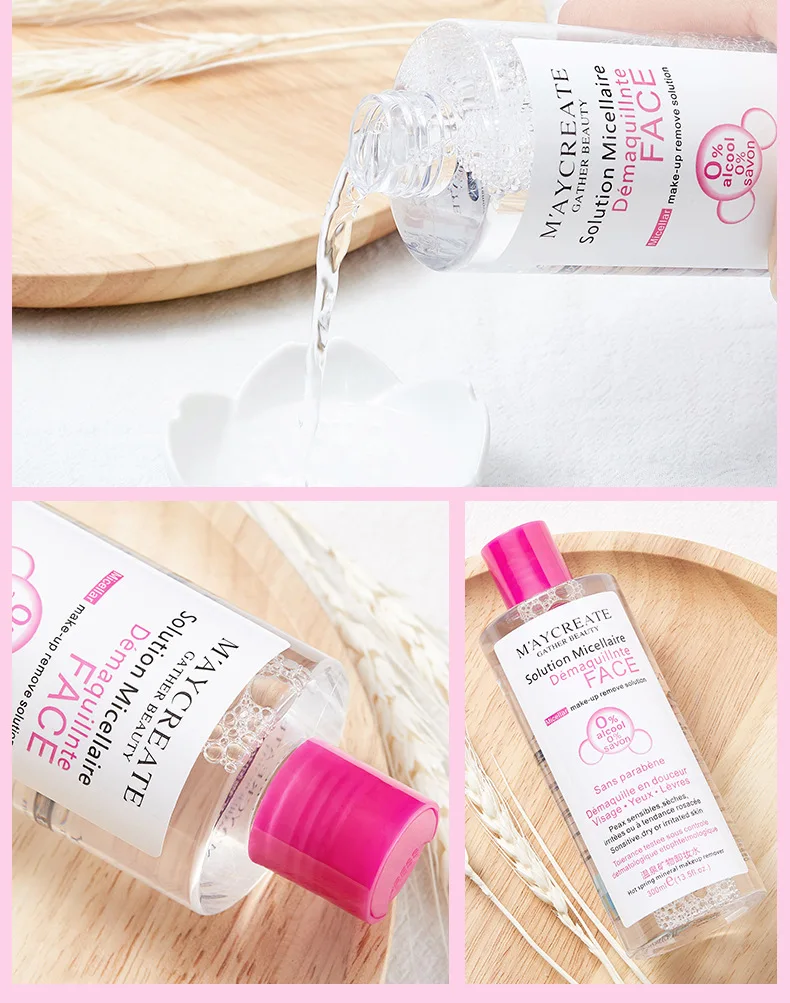 

Bodybuilding and Creative Cosmetics 300ml students gentle clean makeup removal water clean and refreshing moisture