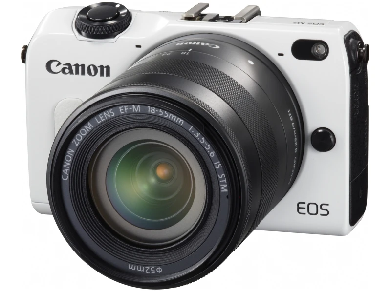 WHITE Б/у компактная цифровая беззеркальная камера CANON EOS M2 18MP wifi 8GB карта памяти полностью протестирована - Цвет: WHITE