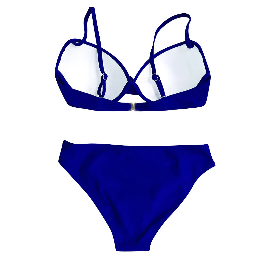 

Push Up Bikinis 2021 Swimsuits Bandage Swimwear Women Bandeau Bathing Suit Women Solid Color Biquini Beach Wear Ropa Mujer
