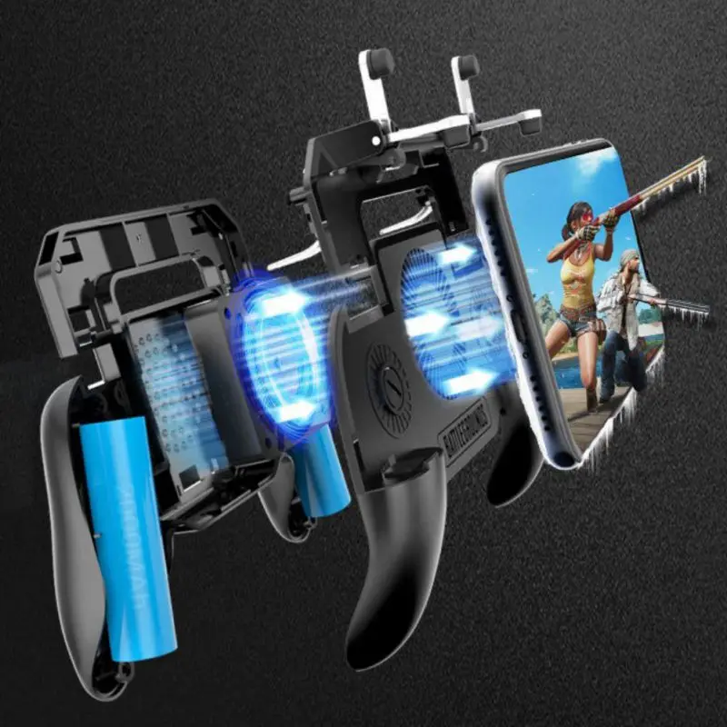 Игровой контроллер SR2 джойстик с охлаждающим вентилятором для PUBG мобильных