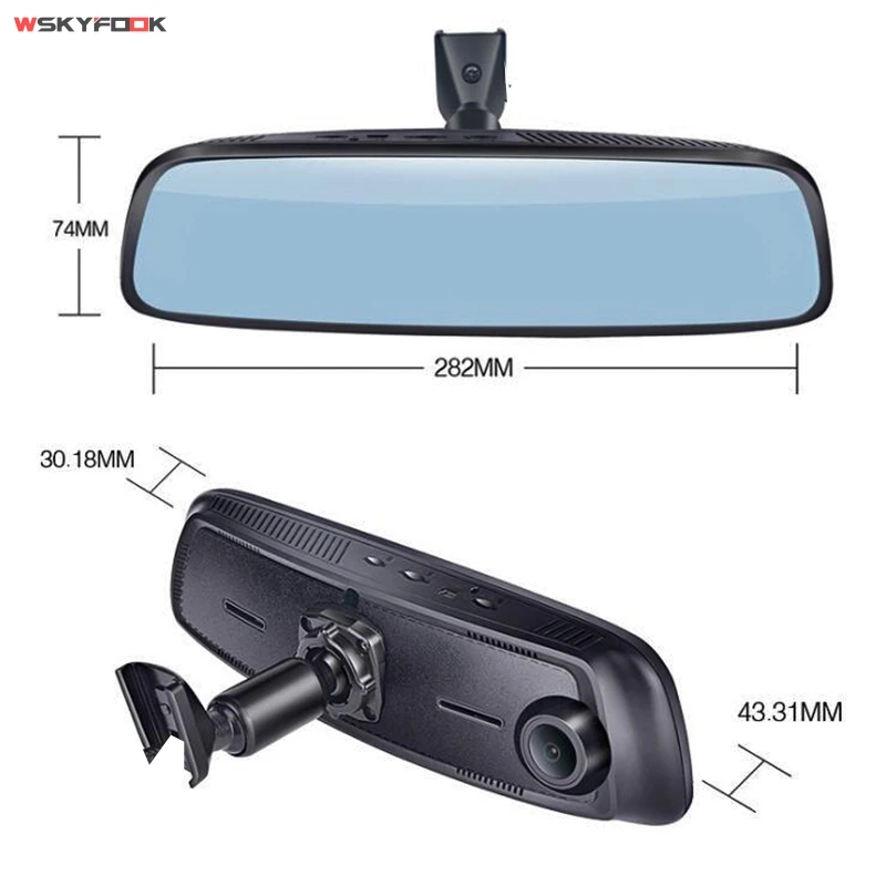 7,8" 4G Специальный кронштейн Автомобильная камера зеркало Android gps DVR с двумя камерами s wifi dash cam ADAS дистанционный видеорегистратор