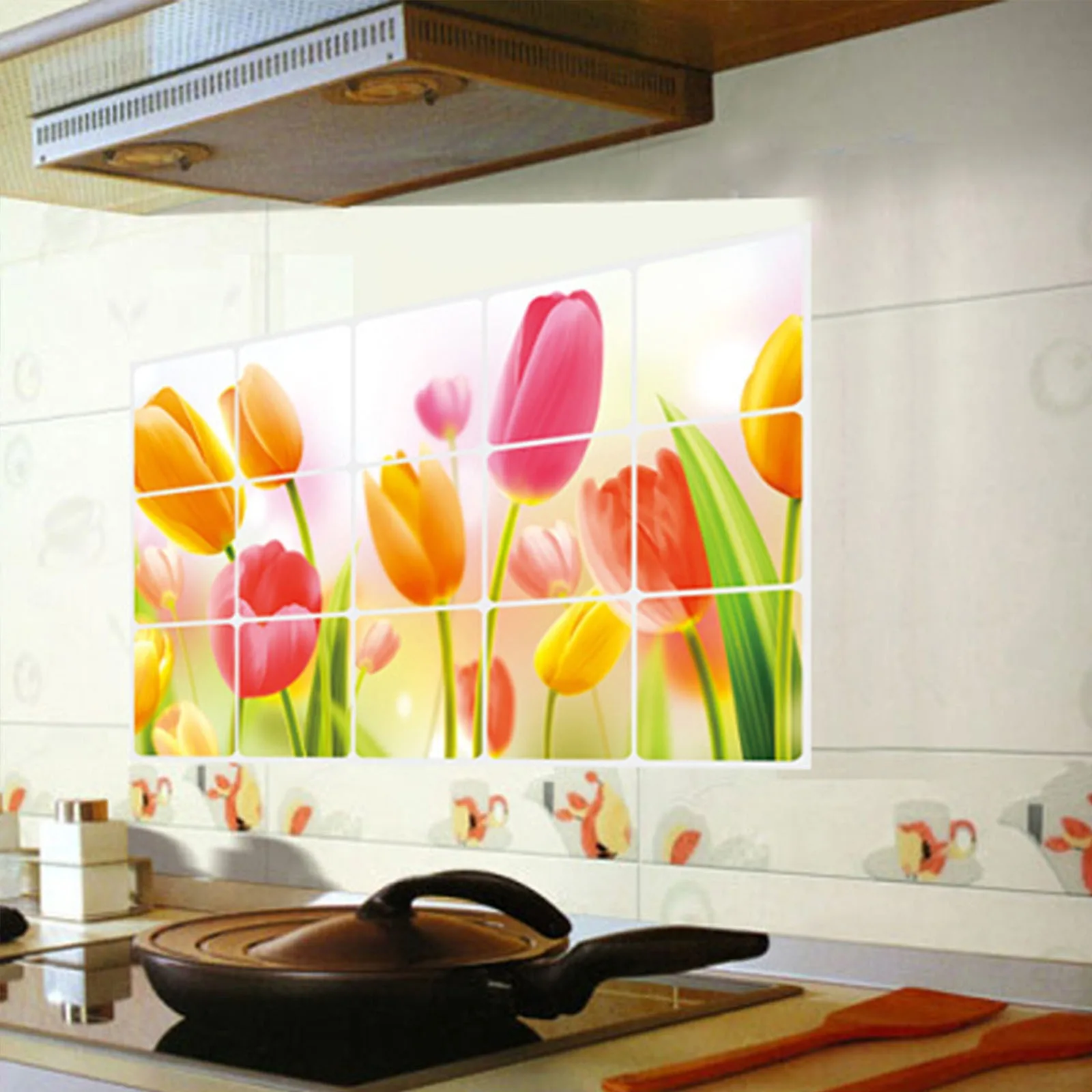 Маслостойкая кухонная Настенная Наклейка 45x75 см s для дыма выхлопная фольга