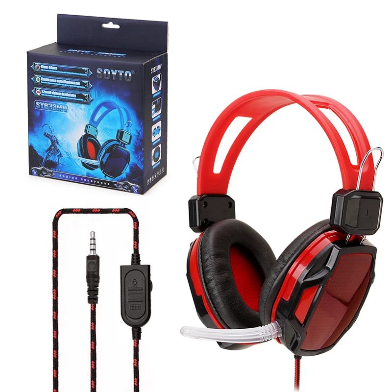 

Gaming Headset Fone Gamer E-sports Mobile Phone Headset Wore Type Durable Cable High Quality Sound Headphones For LOL PS4 Xbox