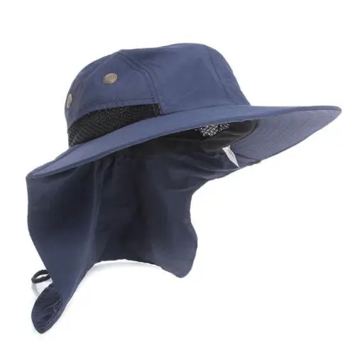 

Summer Fishing Hiking Garden Outdoor Brim Neck Cover Bucket Boonie Sun Flap Hat Bush Cap Mens Legionnaire Hat UV Protection