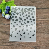 aokediy leaves print diy plastic embossing folders for diy scrapbooking paper craftcard making decoration supplies