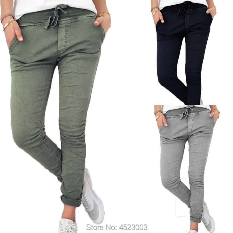Новые повседневные тонкие женские шифоновые однотонные брюки с эластичной