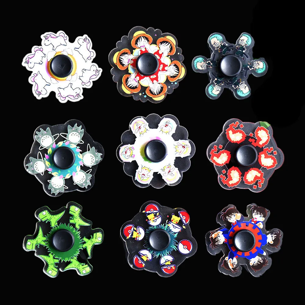 

Pokemon Dragon Bal Fidget Spinner Mute Rainbow Spinnerstress Reliever Toys for Children Adult Gifts