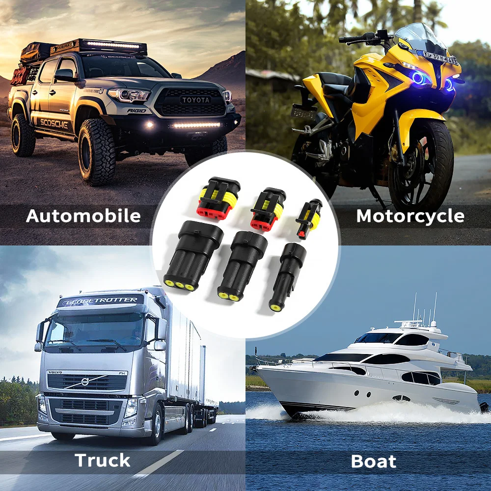 254/622 шт Электрический провод разъем автомобильный Водонепроницаемый 1/2/3/4