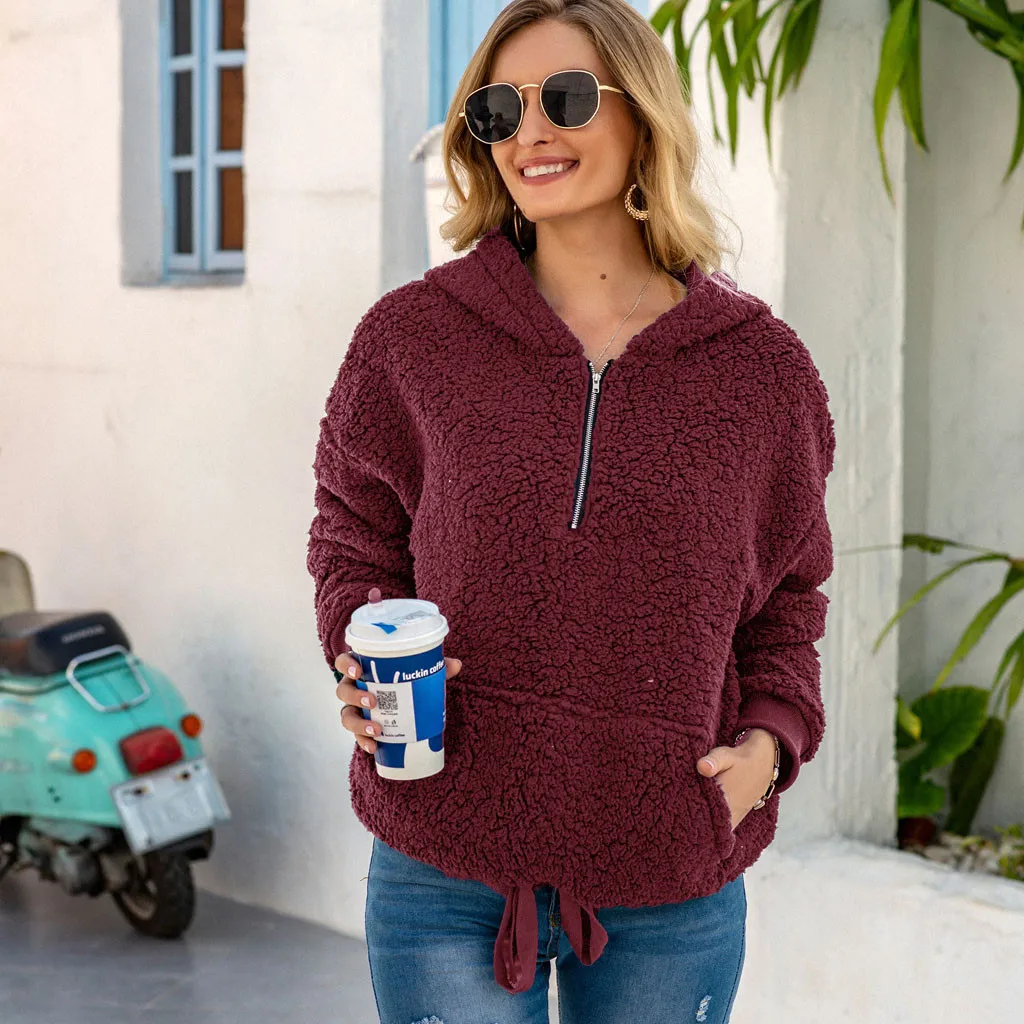 2020 осенне-зимнее плотное теплое пальто бархатная кашемировая Женская толстовка