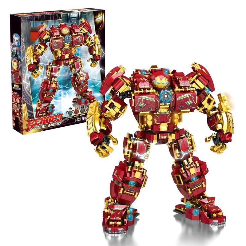 

Steel Three-Dimensional Assembled Toy Hero Mech Building Block Robot Alliance Large Robot Boy Toy