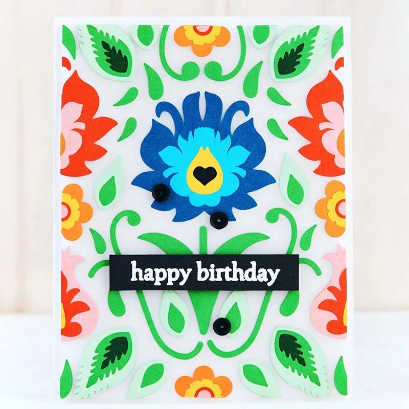 Mai каннибал Цветок Металлический Трафаретный вырубной штамп Трафареты набор