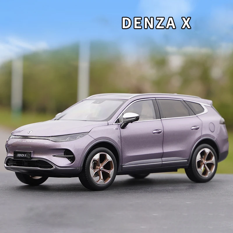 

Литый под давлением Сплав 1:18 BYD модельная X Новая Энергия электрическая искусственная кожа фиолетовая Классическая коллекция для взрослых статический дисплей подарок сувенир