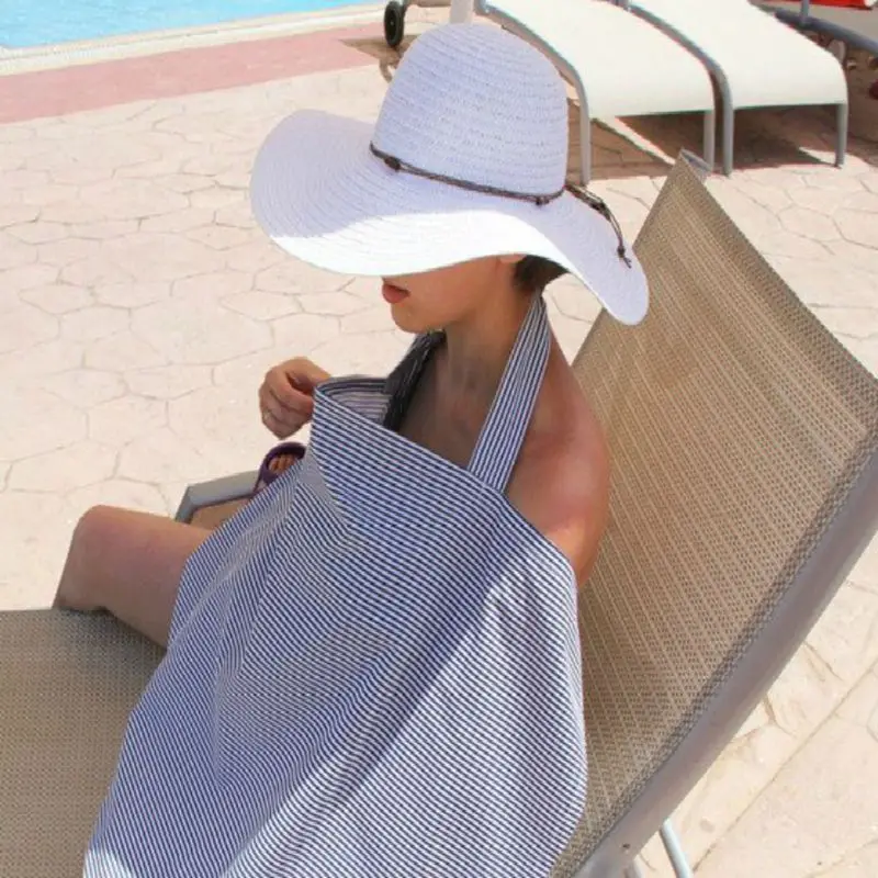 

Breathable Cotton Mum Breastfeeding Cover Outdoor Nursing Apron Shawl for Baby 95AE
