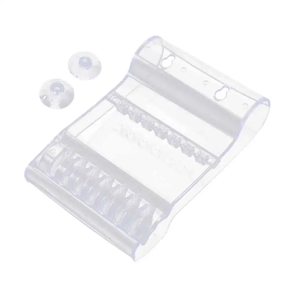 

New Comfortable Touch Hair Scissors Holder Rack Salon Barber Shears Stand Storage ABS Plastic 20.7*14*5.3cm