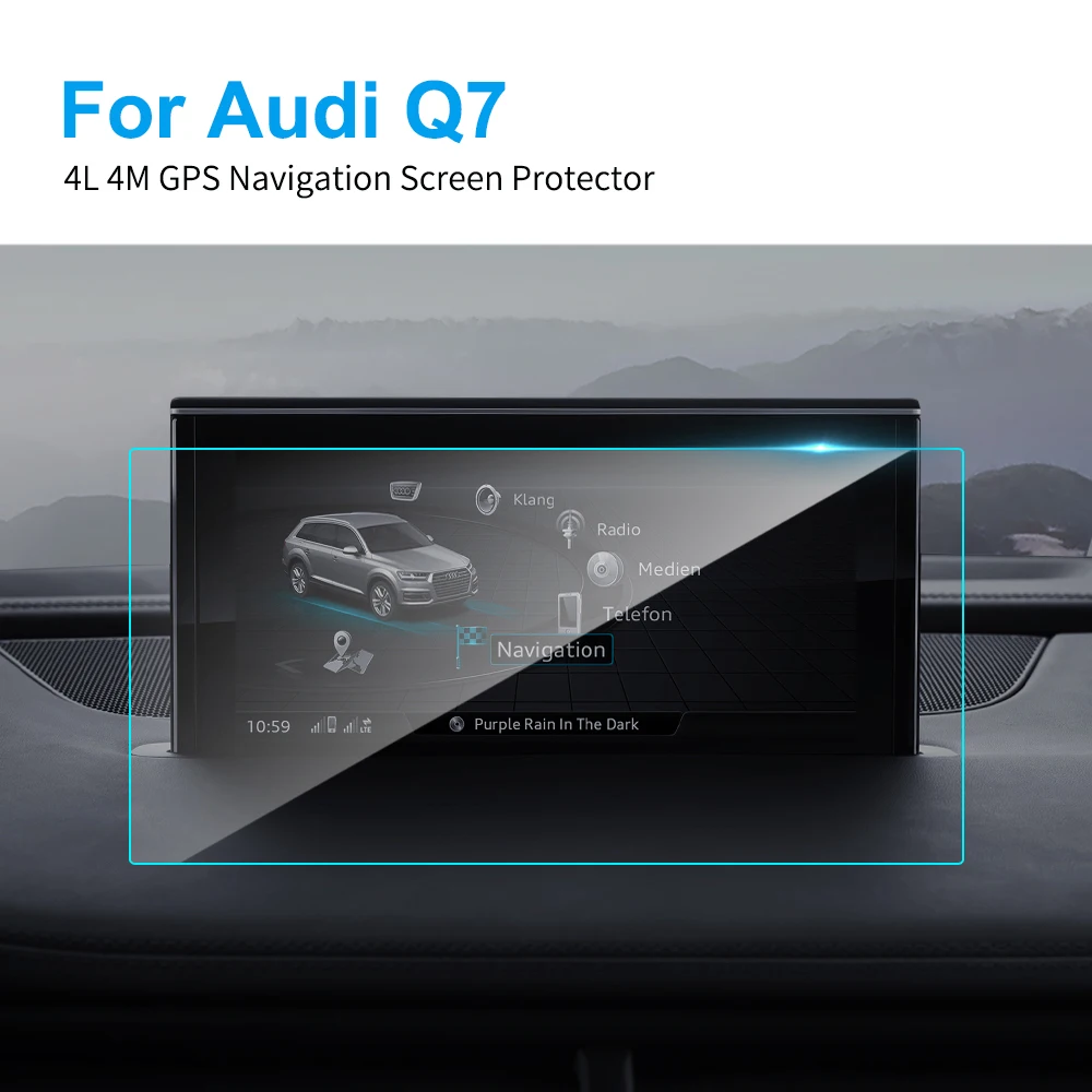Автомобильный протектор экрана GPS навигации для Audi Q7 4 м внутренняя защита