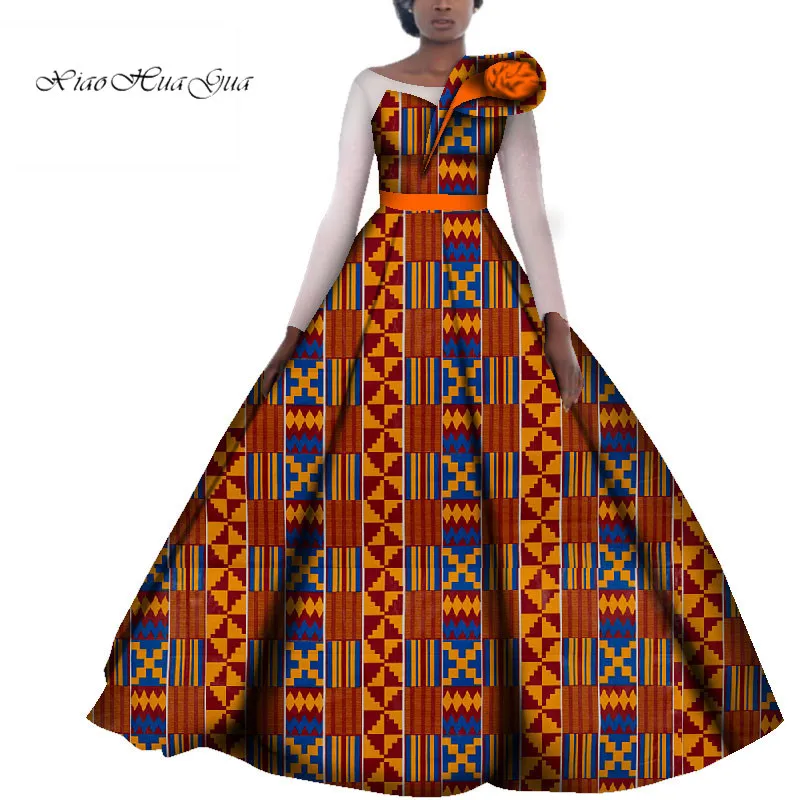 Африканские свадебные платья для женщин хлопок батик Анкара принт традиционная