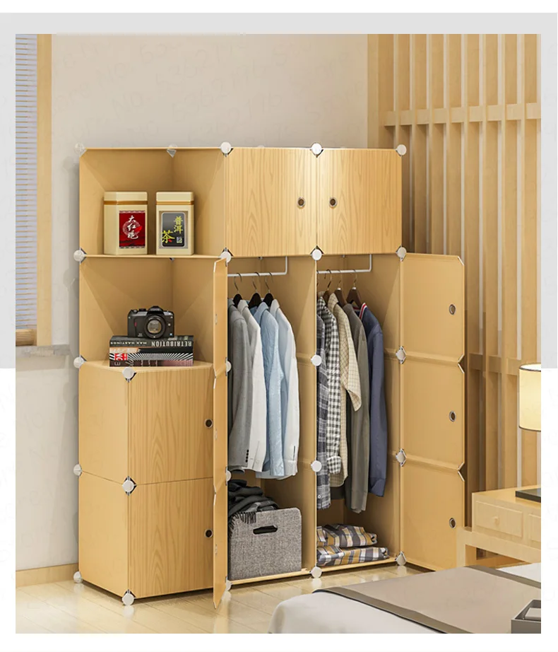 

Space-saving small wardrobe large capacity simple single dormitory rental housing home bedroom modern simple storage assembly