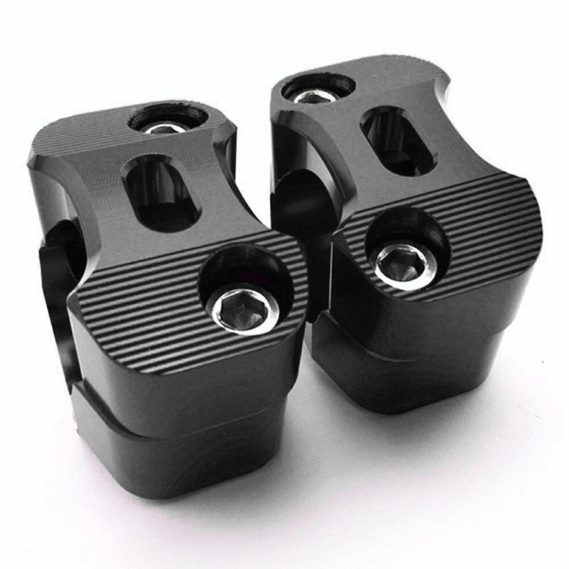 Черные ручки 22/28 мм мотоциклетные зажимы CNC алюминиевый сплав ATVs прокладки