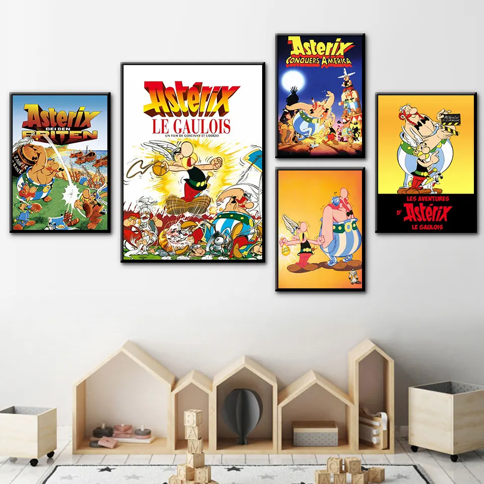 

5D DIY Asterix France Classic Picture Diamond Painting Rhinestone Mosaic Cross Stitch Kit Full Brick Embroidery Home Decoration