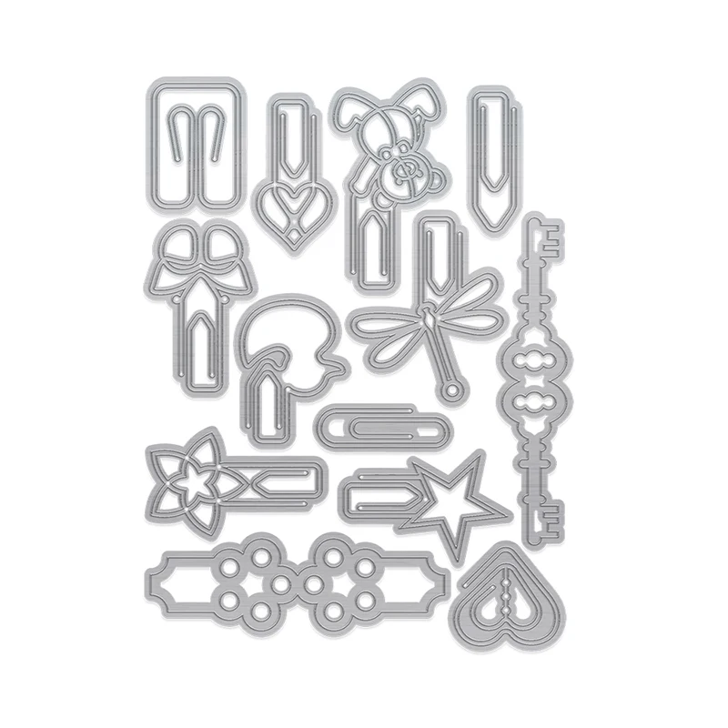 JC книга металлический зажим для бумаги Трафаретный вырубной штамп трафарет