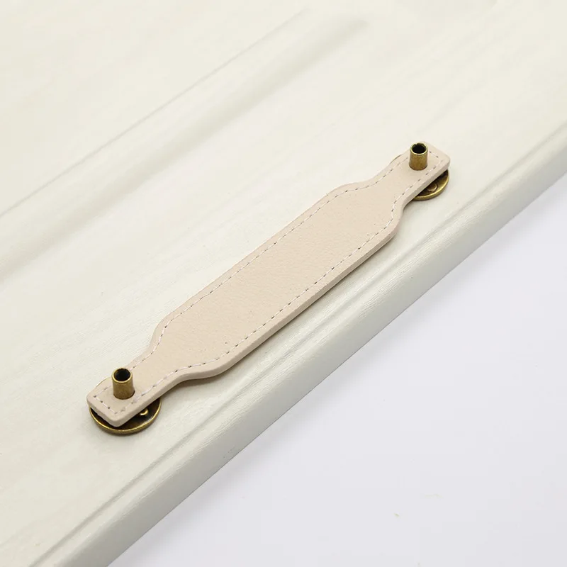 

Nordic Classical Furniture Drawer Knob Dressing table cabinet closet door handle eco-friendly artificial leather pulls
