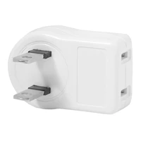 chenyang 90 degree angled nema 1 15p usa outlet saver power extension adapter 2 prong 2 outlets