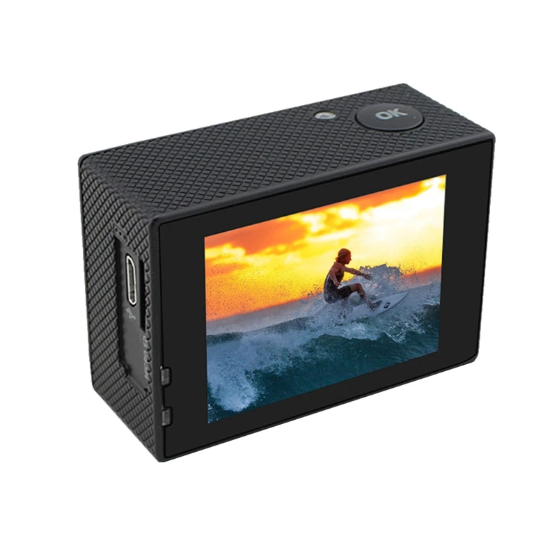

Action Camera HD 4K/60Fps Wifi 16MP 2.0 LCD 170D Lens Helmet Camera 30M Go Waterproof Pro Sports Camera Video Camcorder