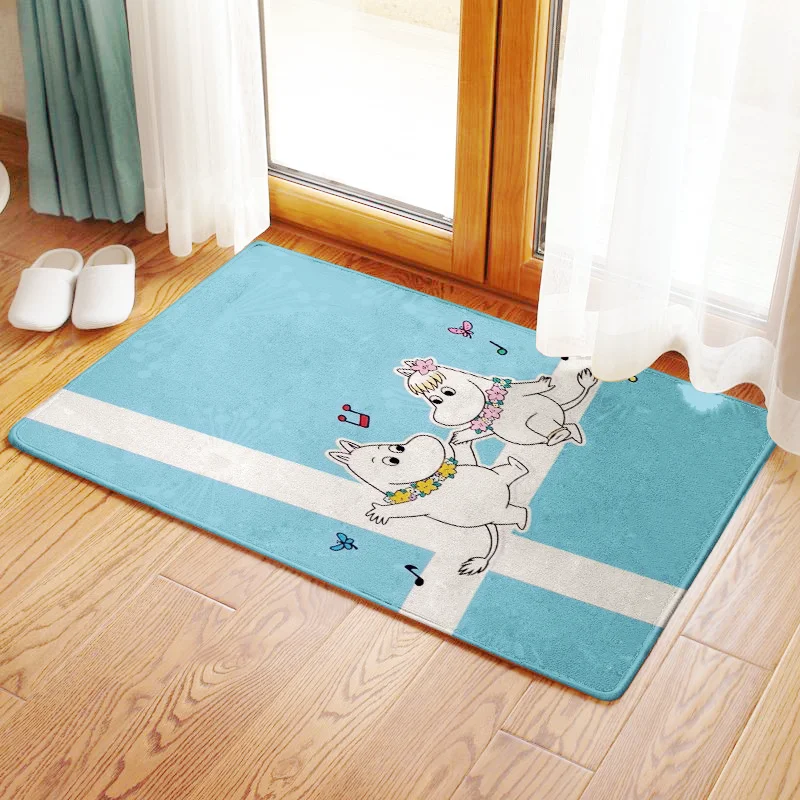 Moomin, коврики для ванной, ковер, маленький мой коврик для ванной, скользкий двойной напольный коврик, короткий пушистый, для ванной комнаты, Нескользящая лента, Alfombra De Bano - Цвет: D18
