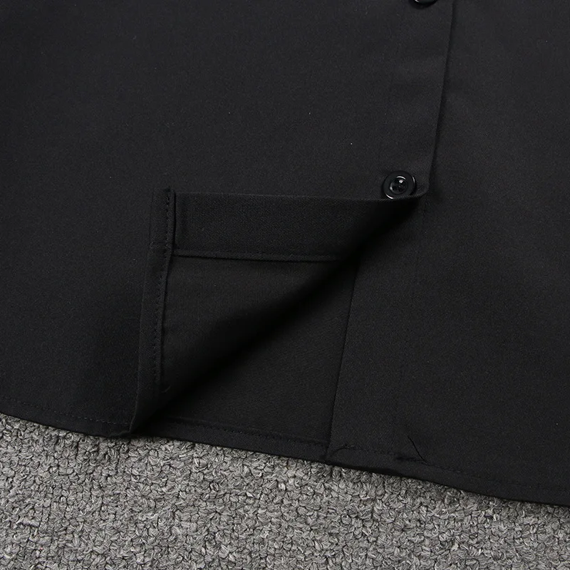 

Pink Sakura Embroidery Long Sleeve Black Blouse Shirt For Girls Middle High School Uniforms School Dress Jk Uniform Top