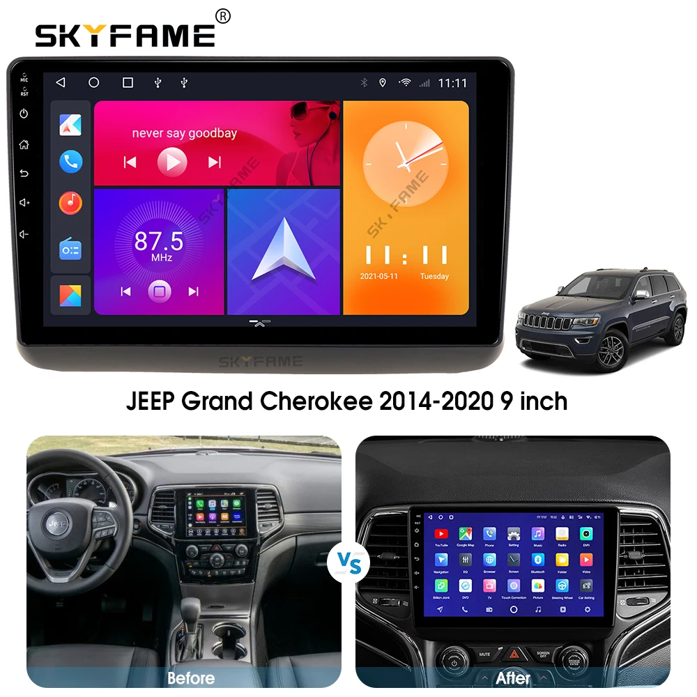 

SKYFAME Car Android Navigation Radio Multimedia Player For JEEP Grand Cherokee 2014-2020 Auto stereo GPS system AUTO RADIO