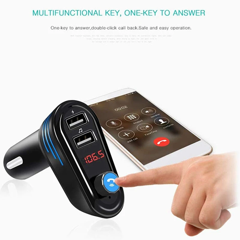 Автомобильный FM-передатчик с Bluetooth беспроводной FM-радиопередатчик 4 2