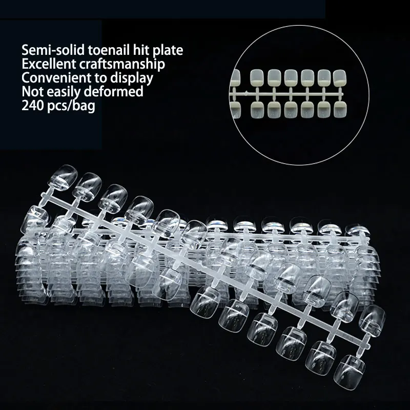 

240 шт., накладные ногти для французского маникюра