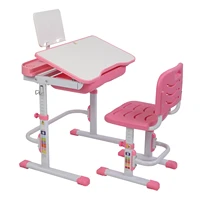70CM Children Desk & Chair Set Multifunctional Ergonomic Desk for Kids Student Adjustable Writing Study Desk Combination Desktop