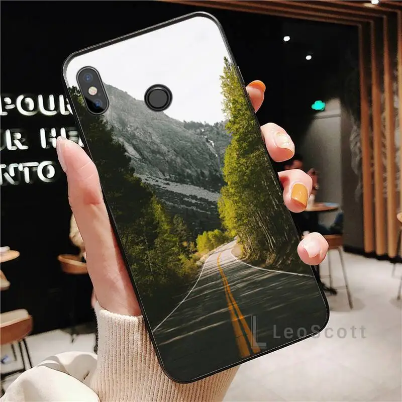 

Travel landscape road Phone Case For Xiaomi Redmi Note 4 4x 5 6 7 8 pro S2 PLUS 6A PRO
