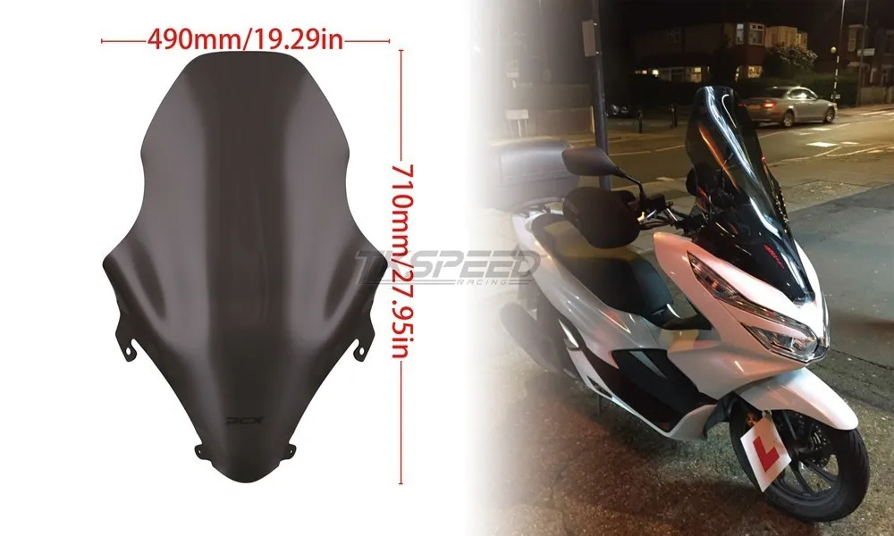 Мото rcycle лобовое стекло ABS ветровое стекло ДЕФЛЕКТОР ДЛЯ Honda pcx 125 PCX125 150 Parabrisas Defletor vento moto