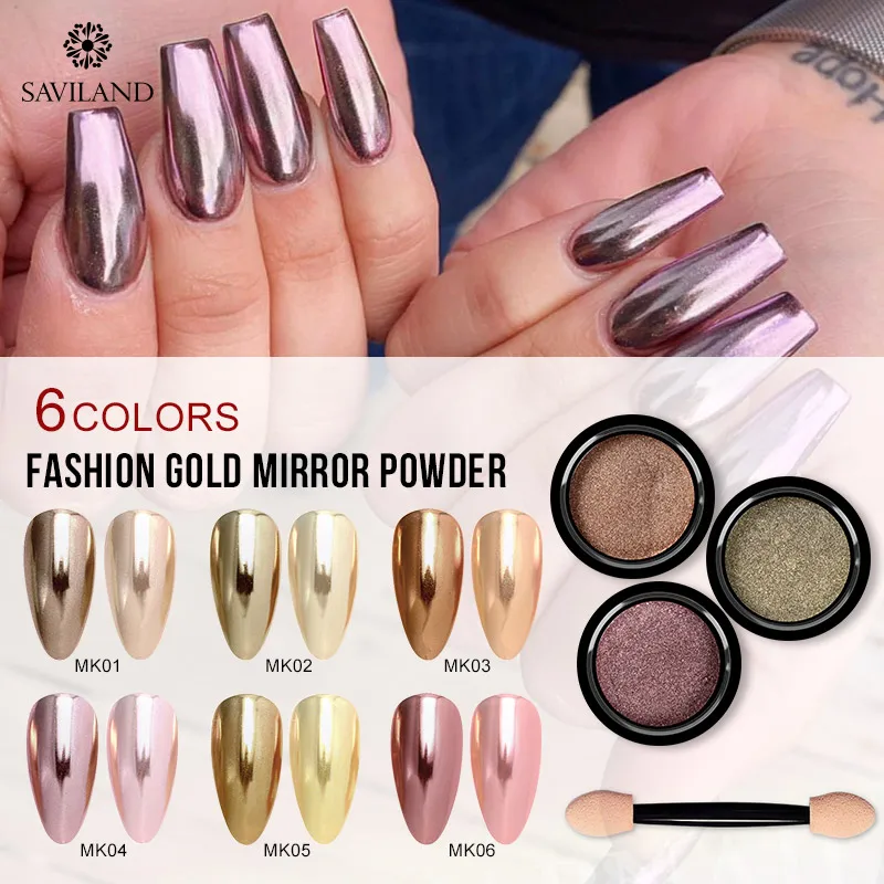 Vrenmol Пузырьковые ногти золотой зеркальный порошок волшебное зеркало для дизайна