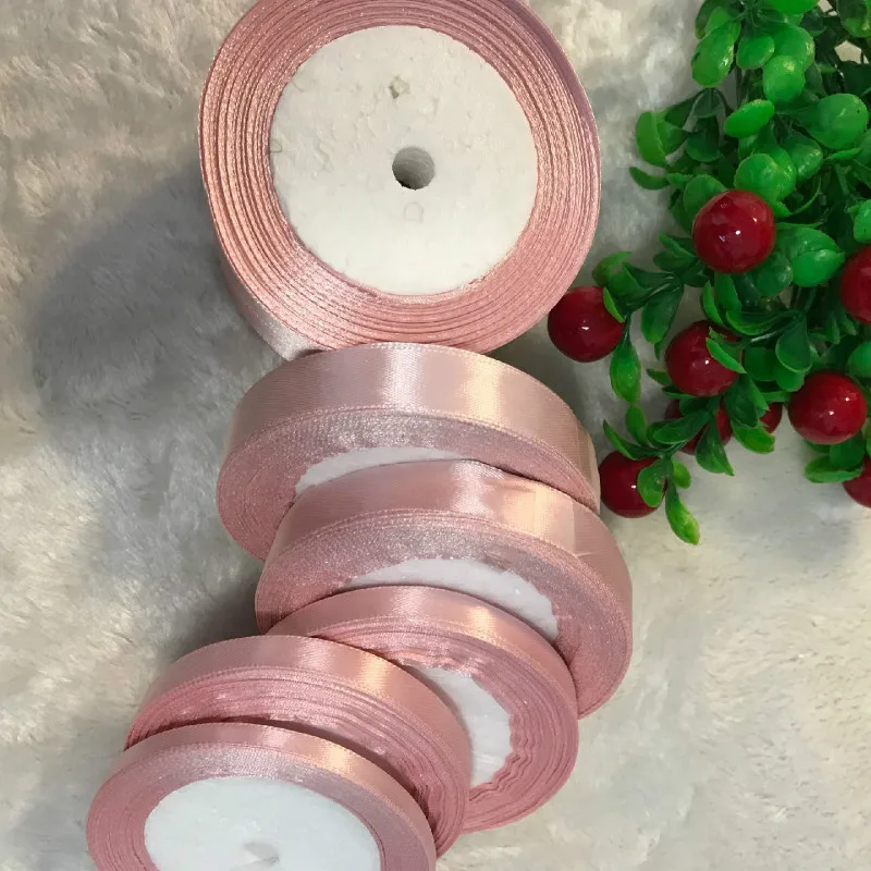 0 6 см 5 кораллово розовая шелковая Атласная Лента Свадебная вечеринка