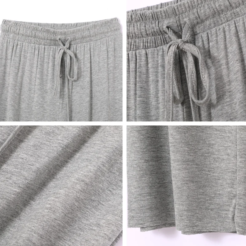 Home Casual Out Pants Comfortable Solid Modal Long Pants Women Sleep bottoms Female Lounge Wear Night пижамные штаны