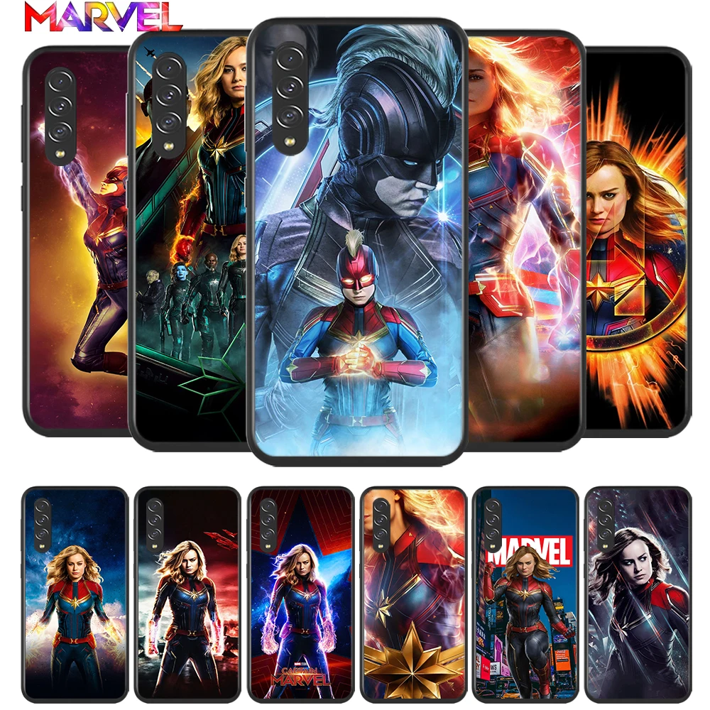 

Captain Marvel for Samsung Galaxy A90 A80 A70 A60 A50 A40 A30 A20 A2Core A10 Silicone Soft Black Phone Case Cover